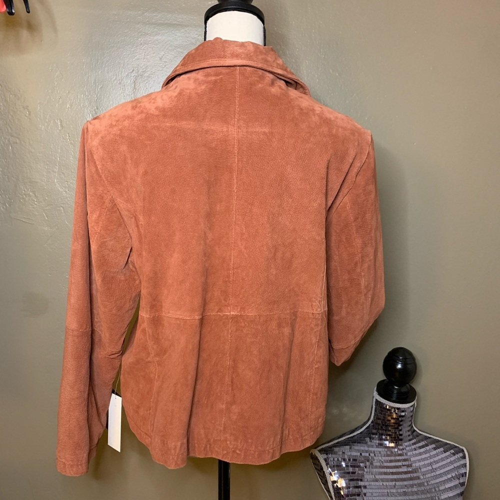 Wilson’s Leather rose copper suede jacket/shacket - Picture 4 of 7